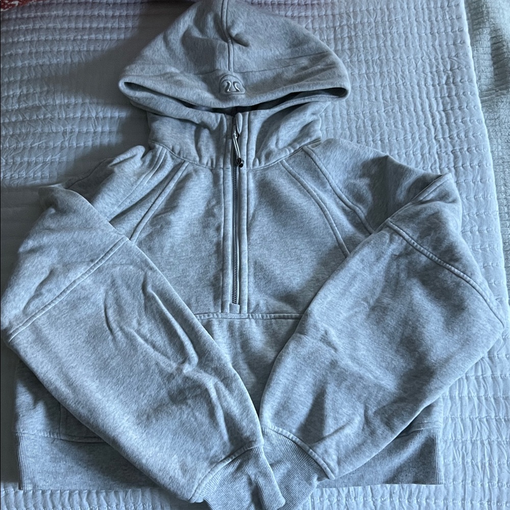 lululemon athletica scuba half zip light heathered grey 🩶